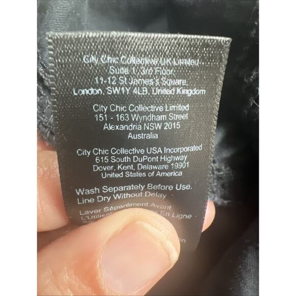 Avenue by City Chic Ladies Black Cargo Style Pant Elastic Waist Cotton SZ 18 - Picture 8 of 11